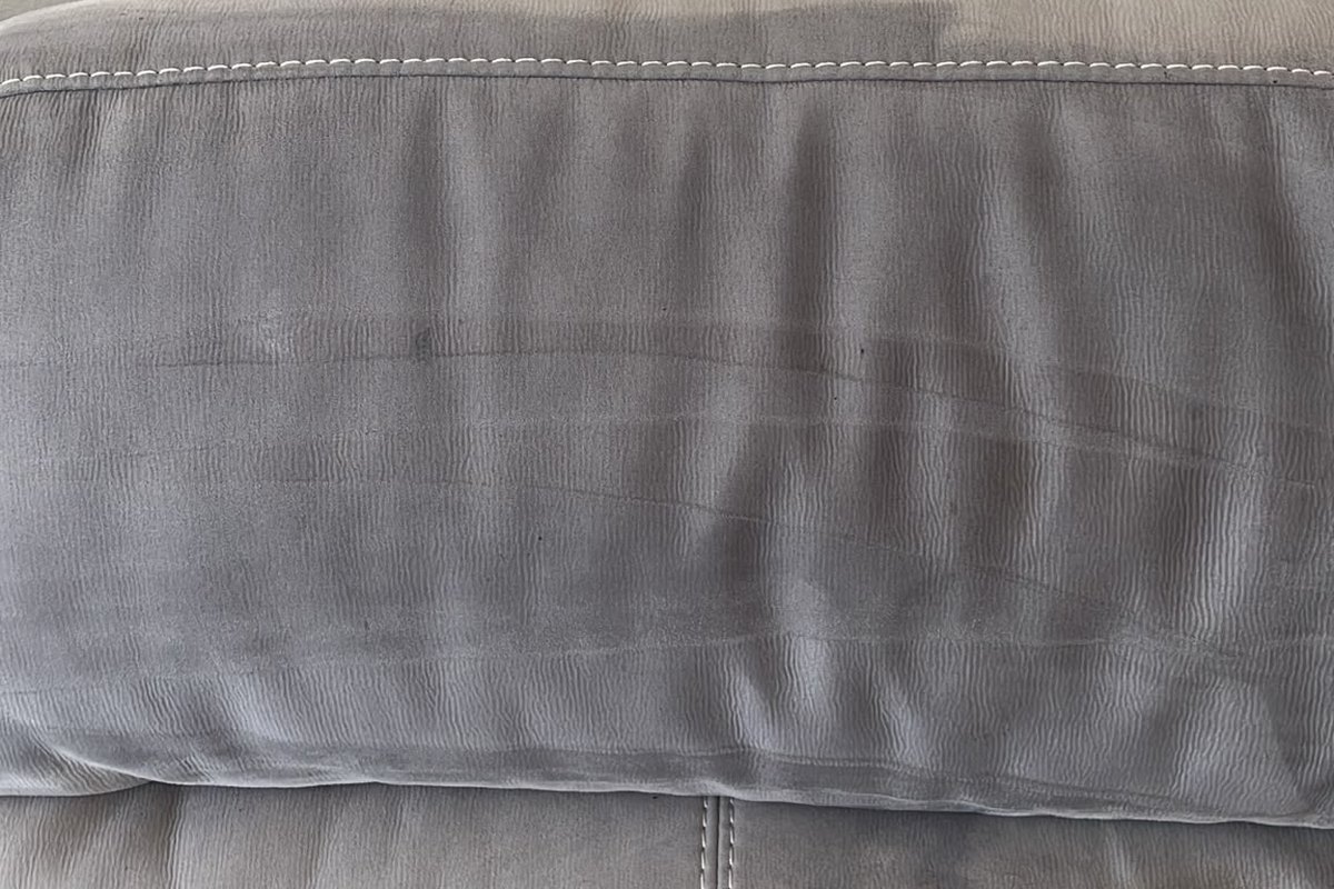 The same sofa after cleaning, no trace left