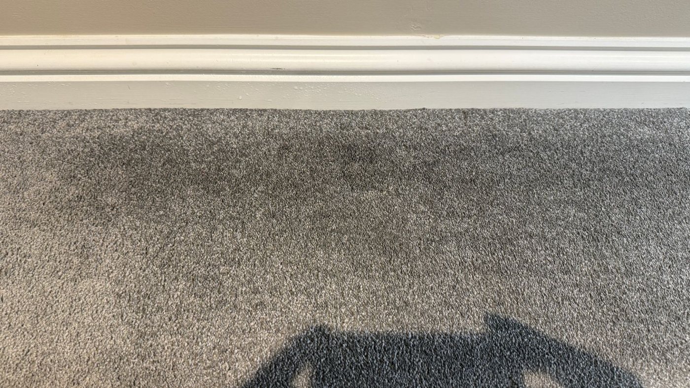 The same carpet with the felt tip mark removed