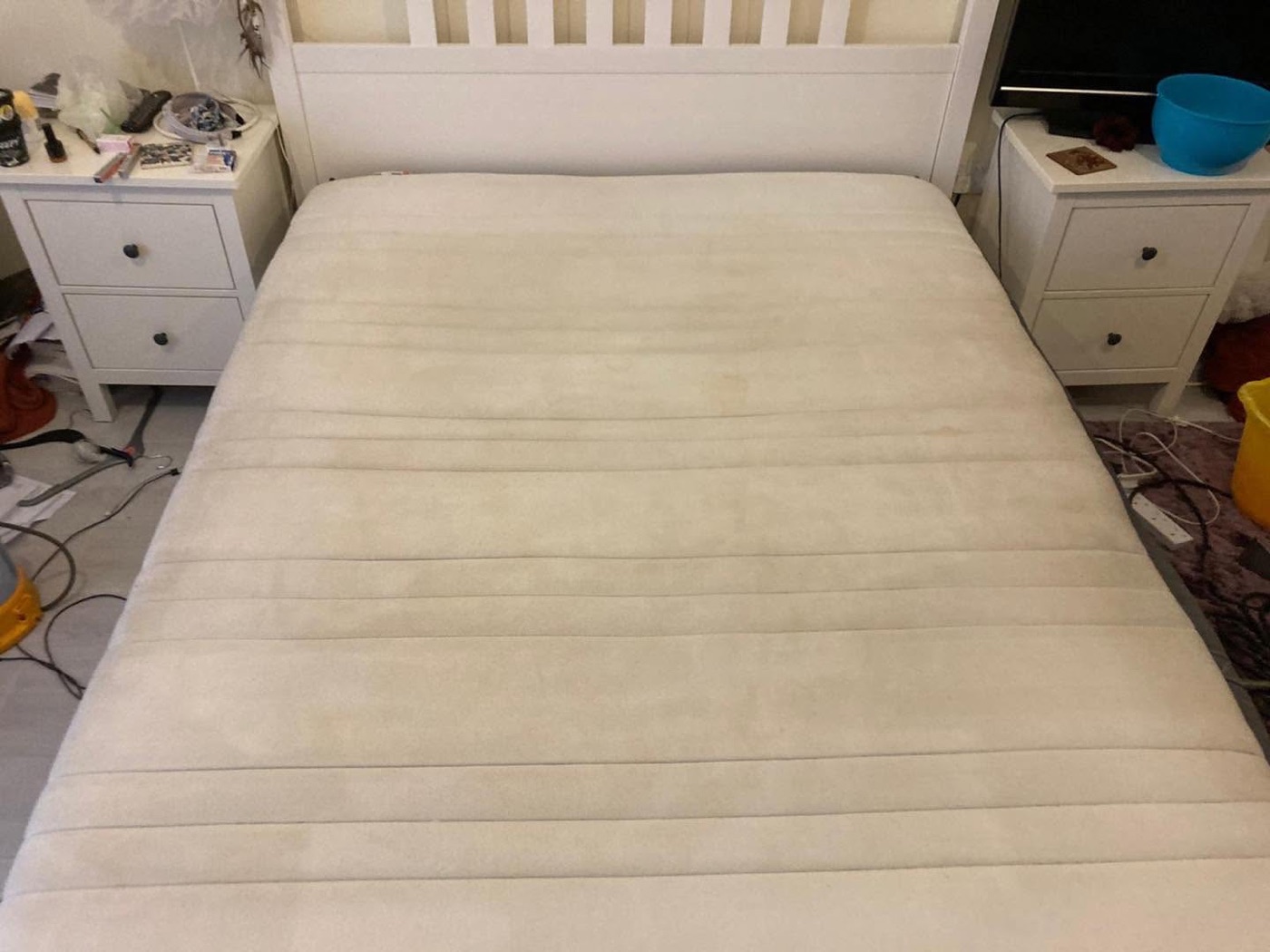 A mattress after deep cleaning by Jay's Cleaning — fresh and clean